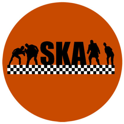 Ska - dansande gubbar, röd