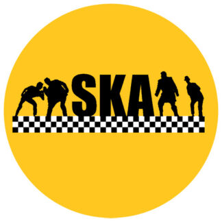 Ska - dansande gubbar, gul
