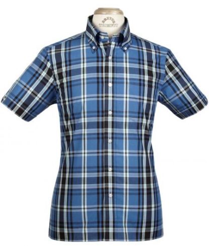 Brutus trimfit – Heritage tartan, blå/svart