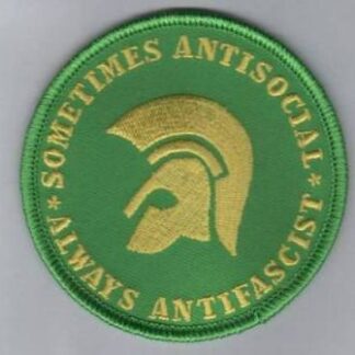 Sometimes antisocial always antifascist grön/green