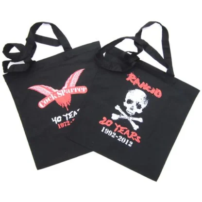 Tyg kasse / bag  Cock Sparrer 40 years / Rancid 20 years 